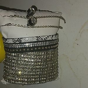 Brackets and earings paired